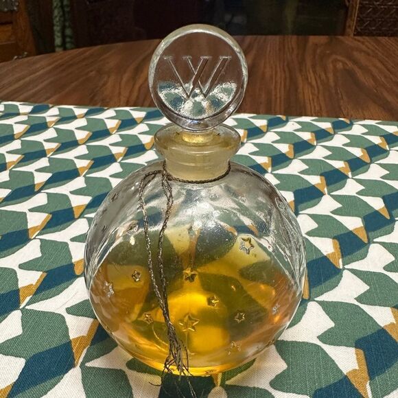 Vintage Je Reviens Worth Paris France Eau de Cologne Lalique Stars Bottle 5.5 oz - Picture 2 of 5